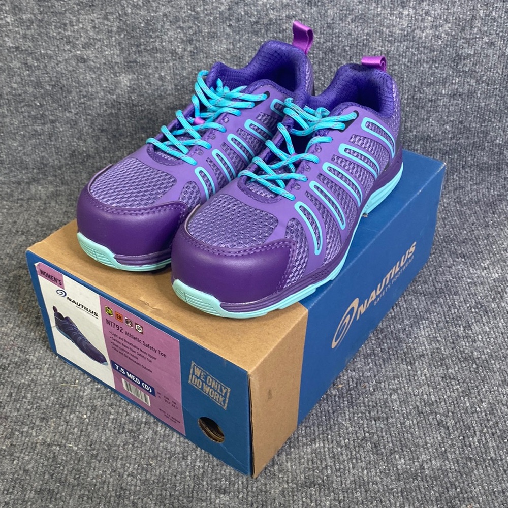 Nautilus Safety Footwear Women's 1792 Work Shoe, Purple, 7.5 M